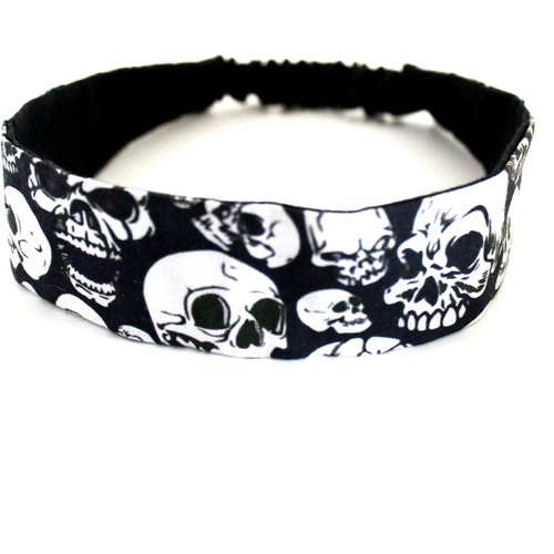 Bandeau cheveux bébé têtes de mort