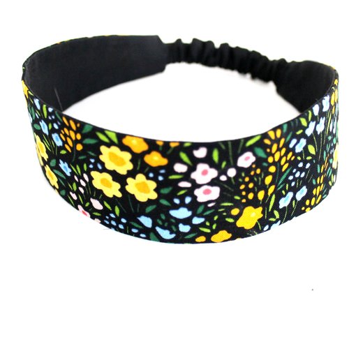 Bandeau cheveux femme fleurs multicolores