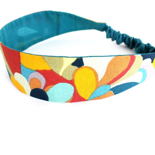Bandeau cheveux femme multicolore