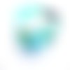 Bandeau cheveux enfant plumes bleu et vert