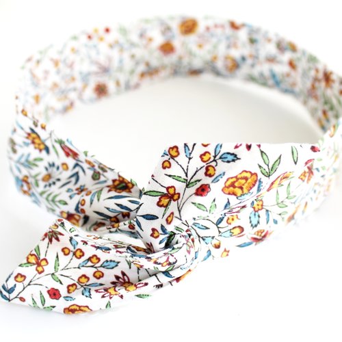 Bandeau rigide femme liberty multicolore