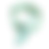 Bandeau rigide femme vert et blanc