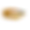Bandeau cheveux fille fleurs jaune et blanc