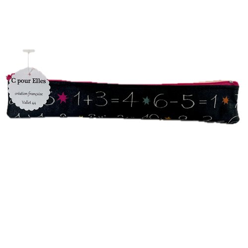 Trousse brosse à dents thème maths