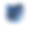 Bandeau cheveux rigide femme mandala bleu