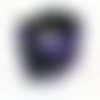 Bandeau cheveux rigide femme violet et noir