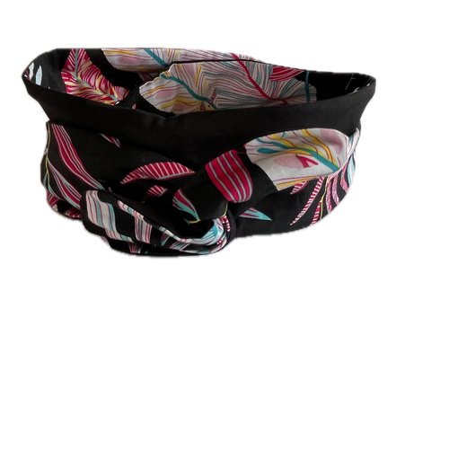 Bandeau cheveux rigide femme tropical multicolore