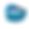Bandeau cheveux enfant turquoise et blanc