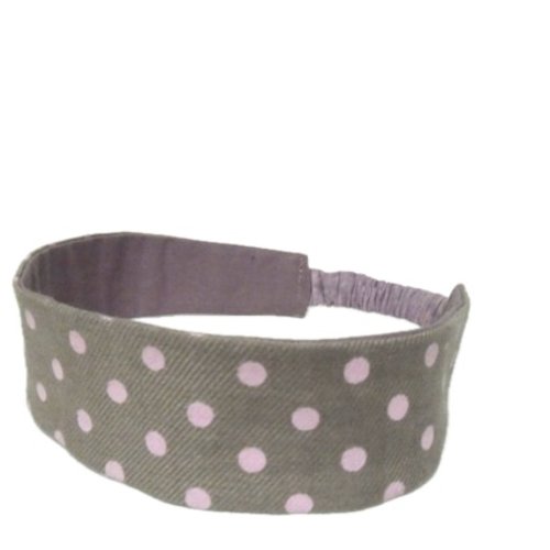 Bandeau cheveux bébé rose et taupe