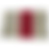 Porte chéquier femme beige et rouge