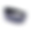 Bandeau cheveux femme bleu marine et blanc