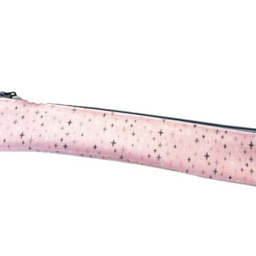Trousse brosse à dents grise et rose