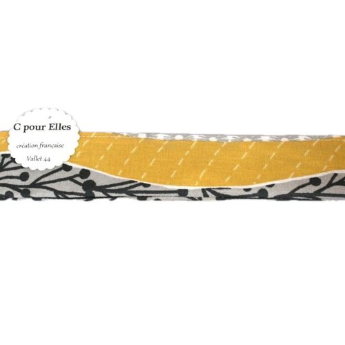 Trousse brosse à dents ou crayons jaune et grise
