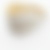 Bandeau cheveux femme beige et blanc