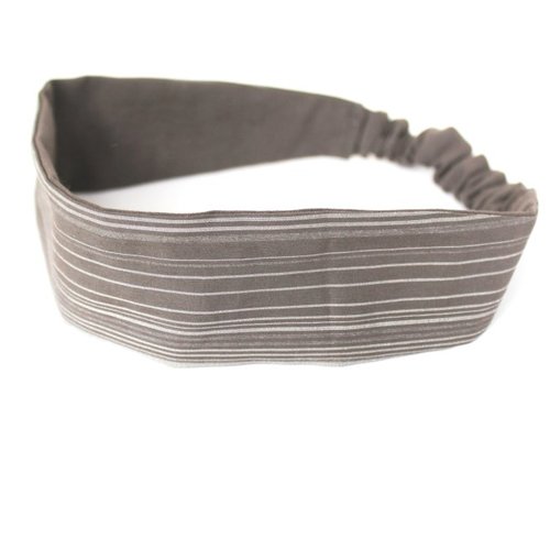 Bandeau cheveux femme gris et taupe