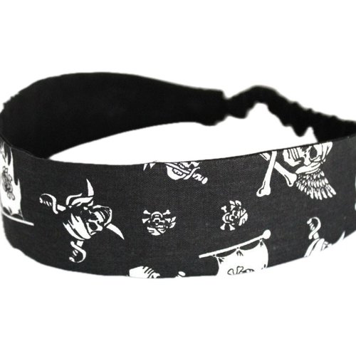 Bandeau cheveux femme têtes de mort