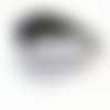 Bandeau cheveux femme rayé noir et blanc