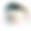 Bandeau cheveux fille fleurs multicolores