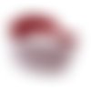 Bandeau femme graphique rouge et blanc