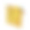 Trousse de toilette simili cuir jaune