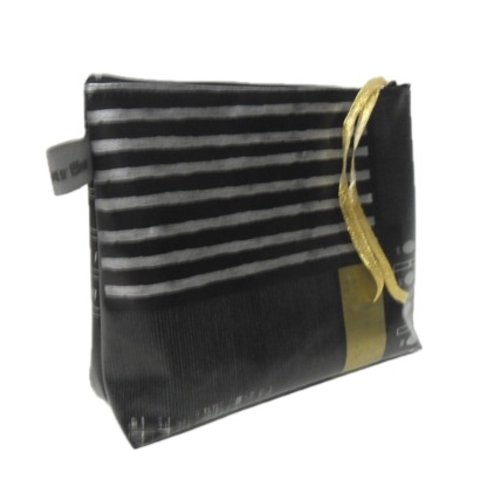Trousse de toilette argentée et noire *déstockage*