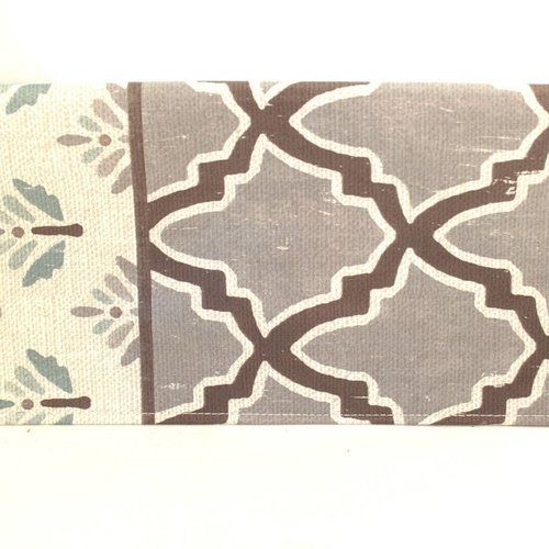 Porte chéquier femme gris et beige