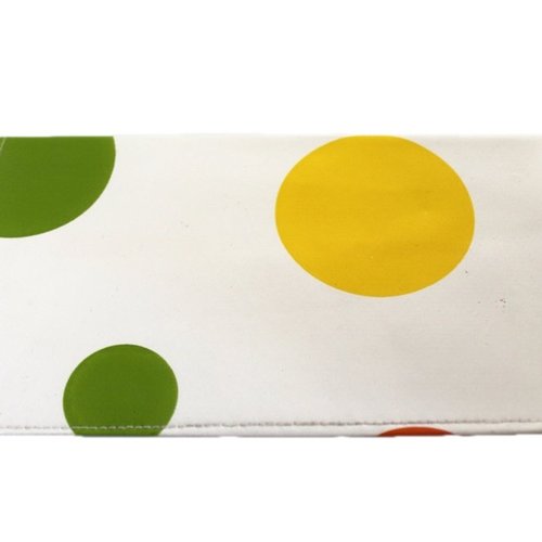 Porte chéquier femme à pois multicolores