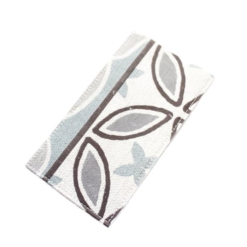 Pilulier femme fleurs beige et taupe