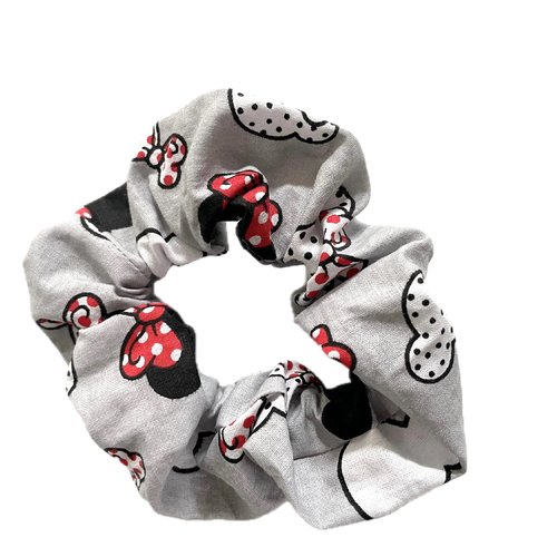 Chouchou minnie gris et rouge