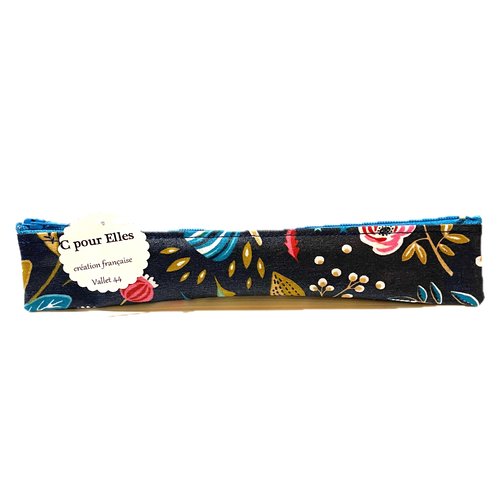 Trousse brosse à dents femme fleurs