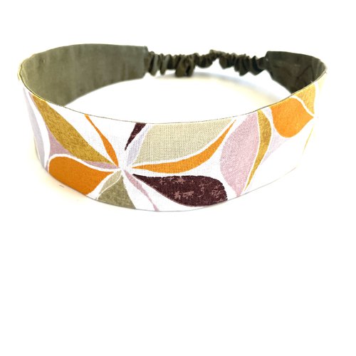 Bandeau cheveux femme multicolore et kaki