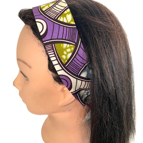Bandeau cheveux femme wax violet
