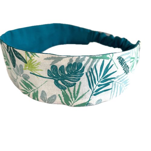 Bandeau cheveux femme tropical vert