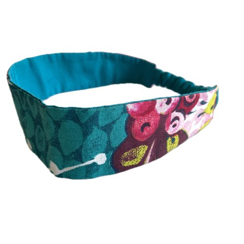 Bandeau cheveux femme fleurs multicolores