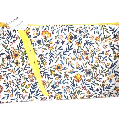 Trousse toile enduite liberty