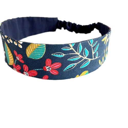 Bandeau cheveux femme fleurs multicolores