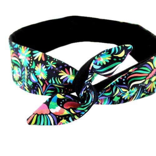 Bandeau cheveux rigide femme multicolore