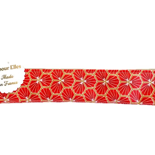 Trousse brosse à dents orange et beige