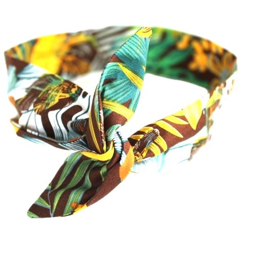 Bandeau rigide femme tropical