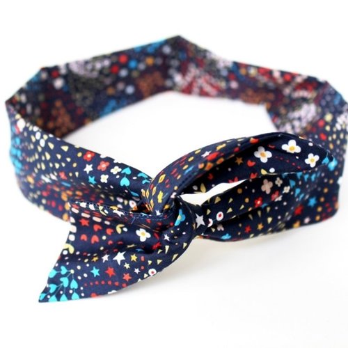 Bandeau cheveux rigide femme multicolore
