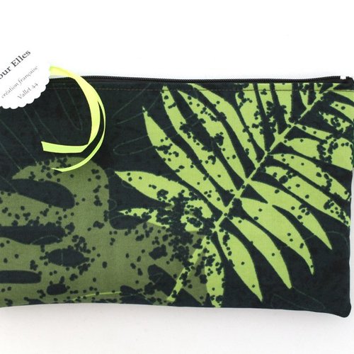 Pochette en toile enduite tropicale