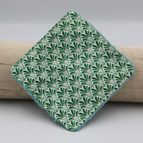 Lot de 10 lingettes à démaquiller ou pour bébé en coton et éponge bambou.