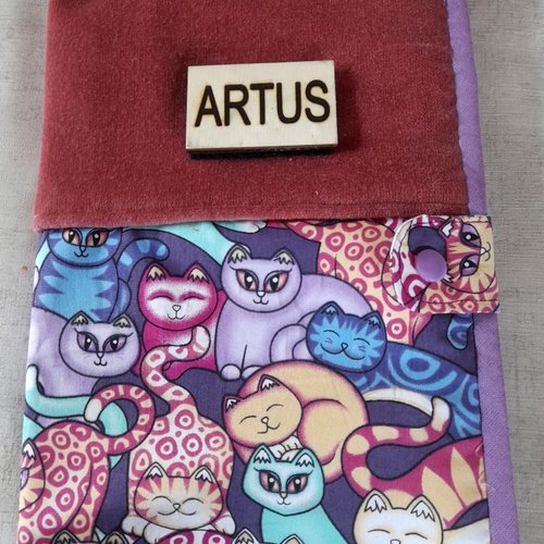 Protège carnet de santé pour chat