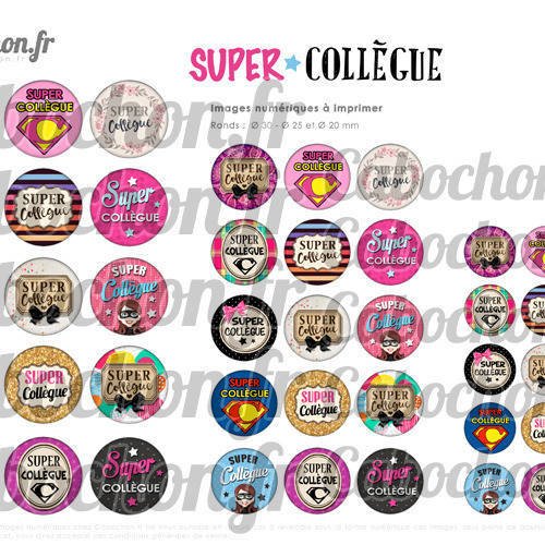 Porte-clés Super Collègue - Sylvette En Goguette