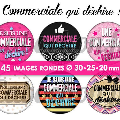 Commerciale qui déchire ! ☆ 45 images digitales numériques rondes 30 25 et 20 mm page de collage digital pour cabochons badges miroirs bijoux 