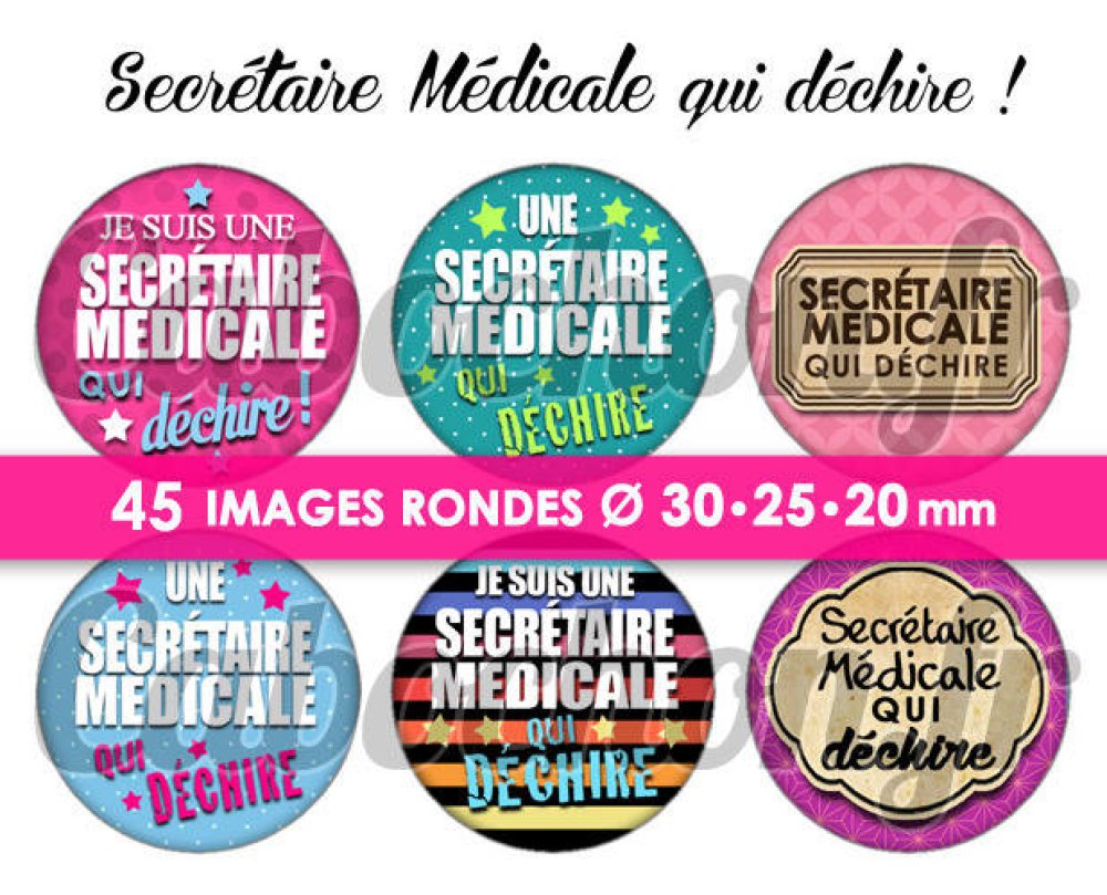 Super nounou ! ll ☆ 45 images digitales numériques ovales 30x40 18x25 et  13x18 mm page cabochons - Un grand marché