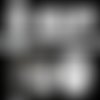 Chat noir • chat blanc ☆ 45 images digitales ovales 30x40 18x25 et 13x18 mm ombre silhouette page cabochon cabochons 