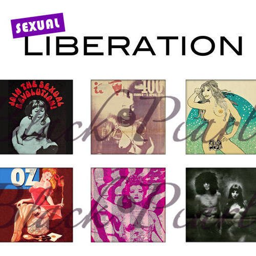 °sexual liberation° - page de collage cabochons - 15 images 