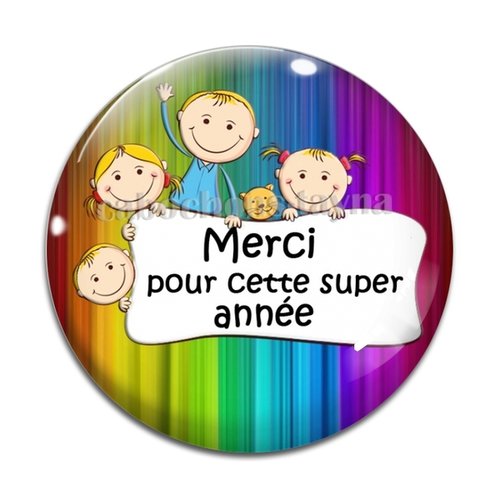 Cabochon merci pour cette super année résine - ou verre différente taille