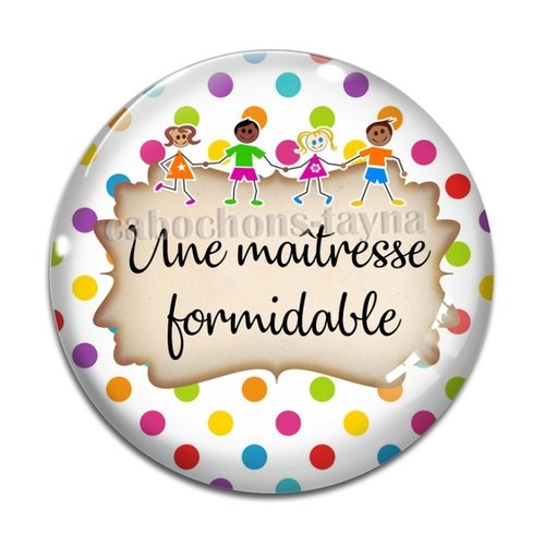 Cabochon une maîtresse formidable résine - ou verre différente taille